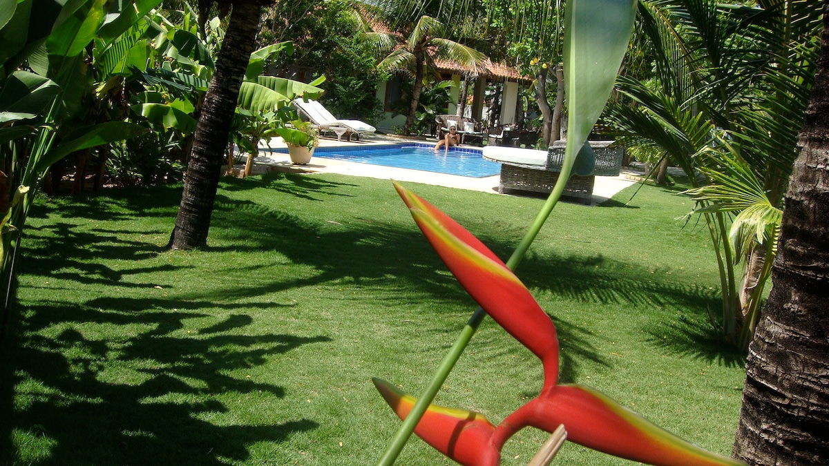 巴西：带美丽花园、泳池、海边的别墅