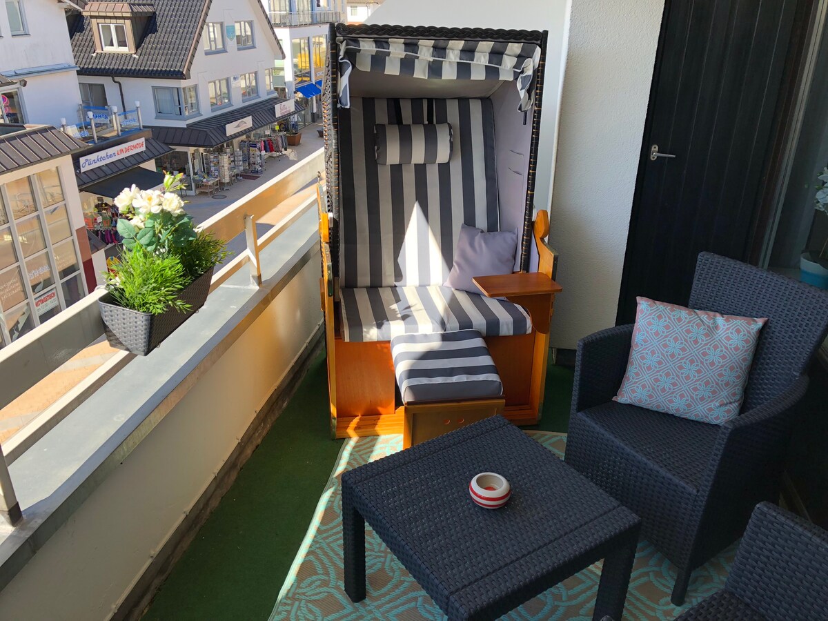 「位于Timmendorf中心的阳台公寓」Airbnb2