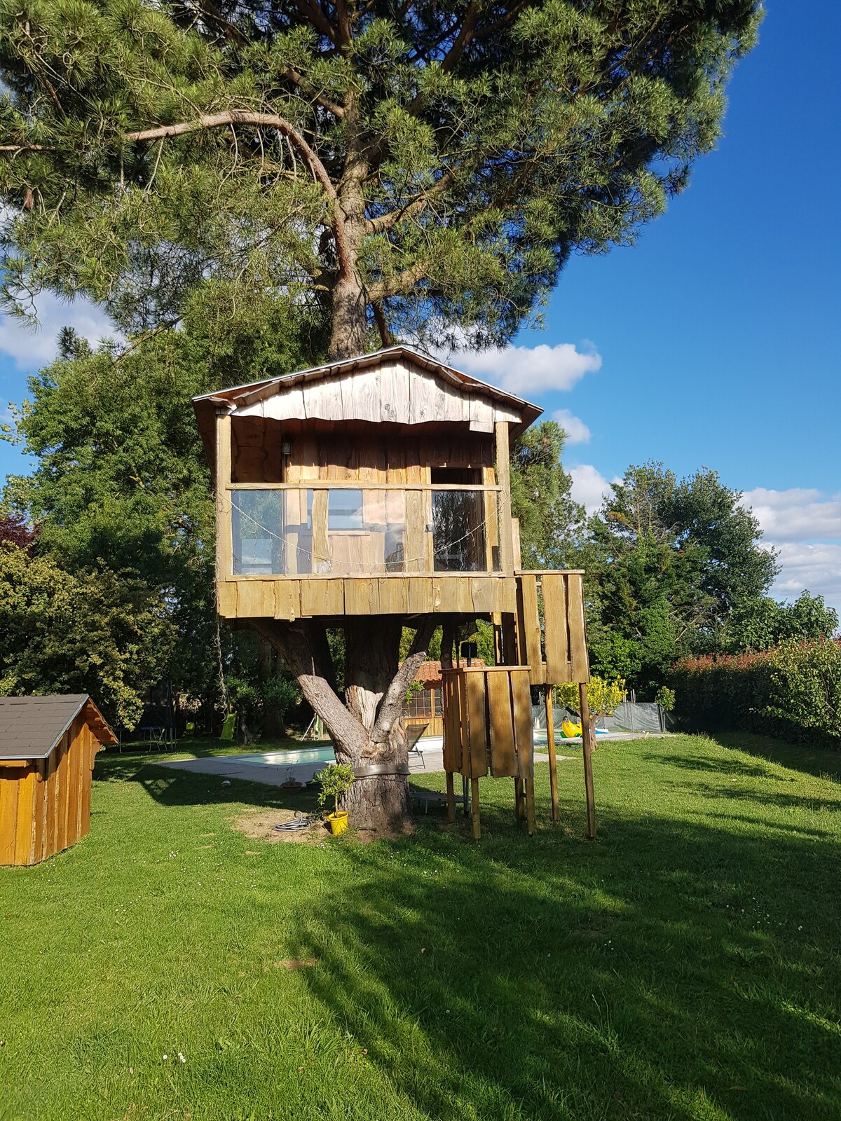 Maison de campagne avec piscine chauffée