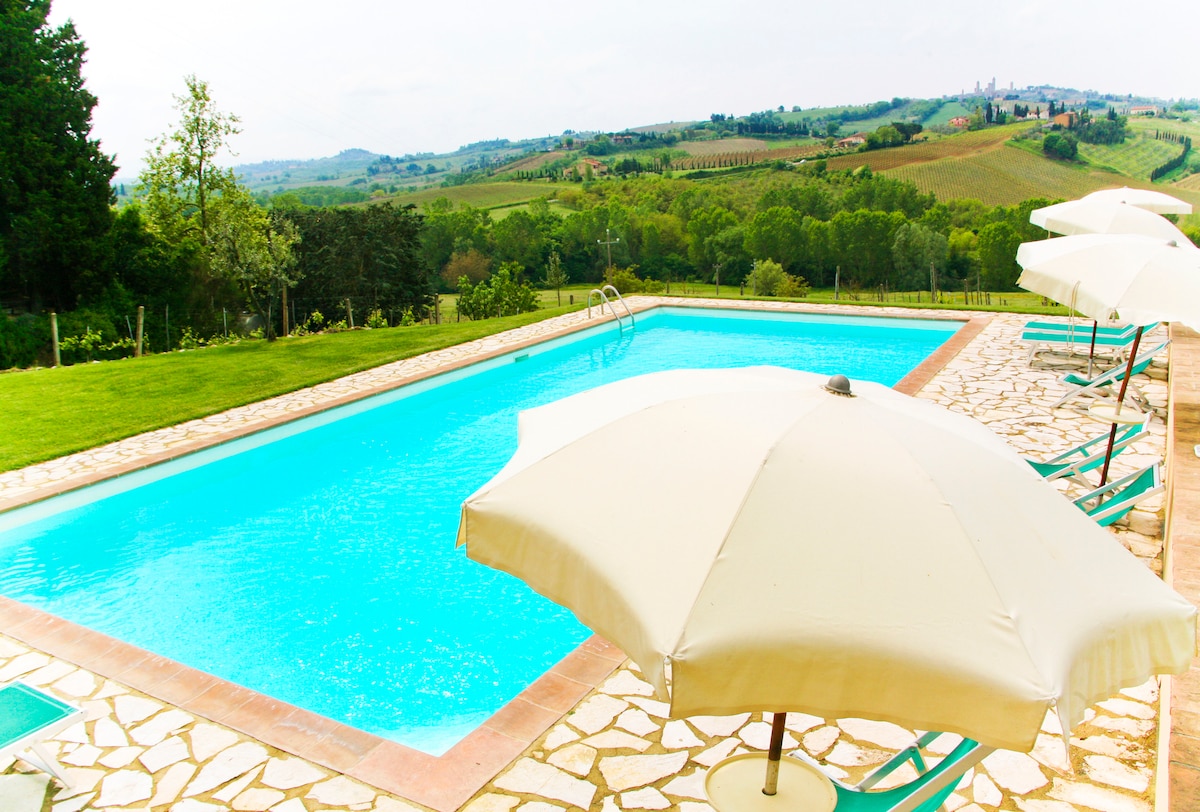 agriturismo SanGimignano的舒适公寓