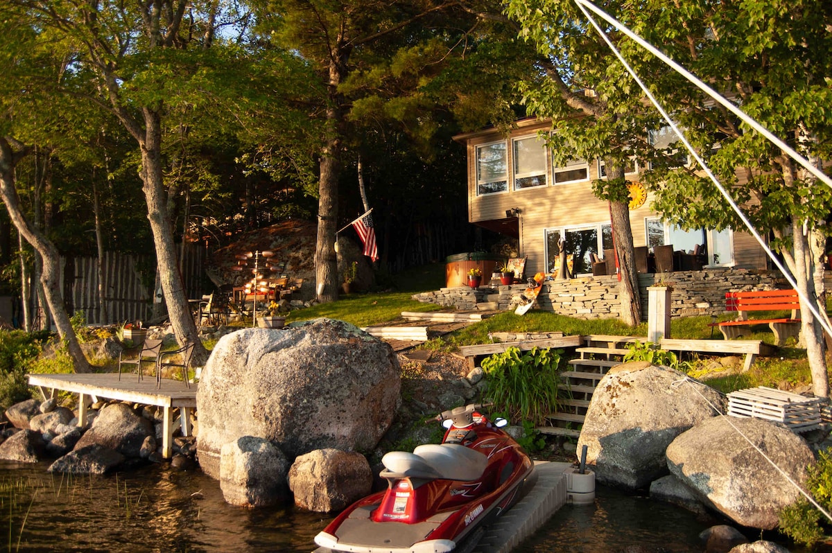 Lake living next door to Acadia National Park