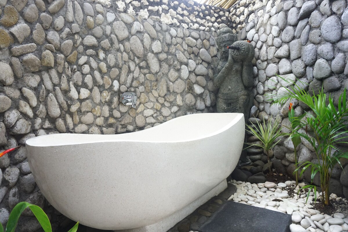 带浴缸的竹子花园景观#生态项目