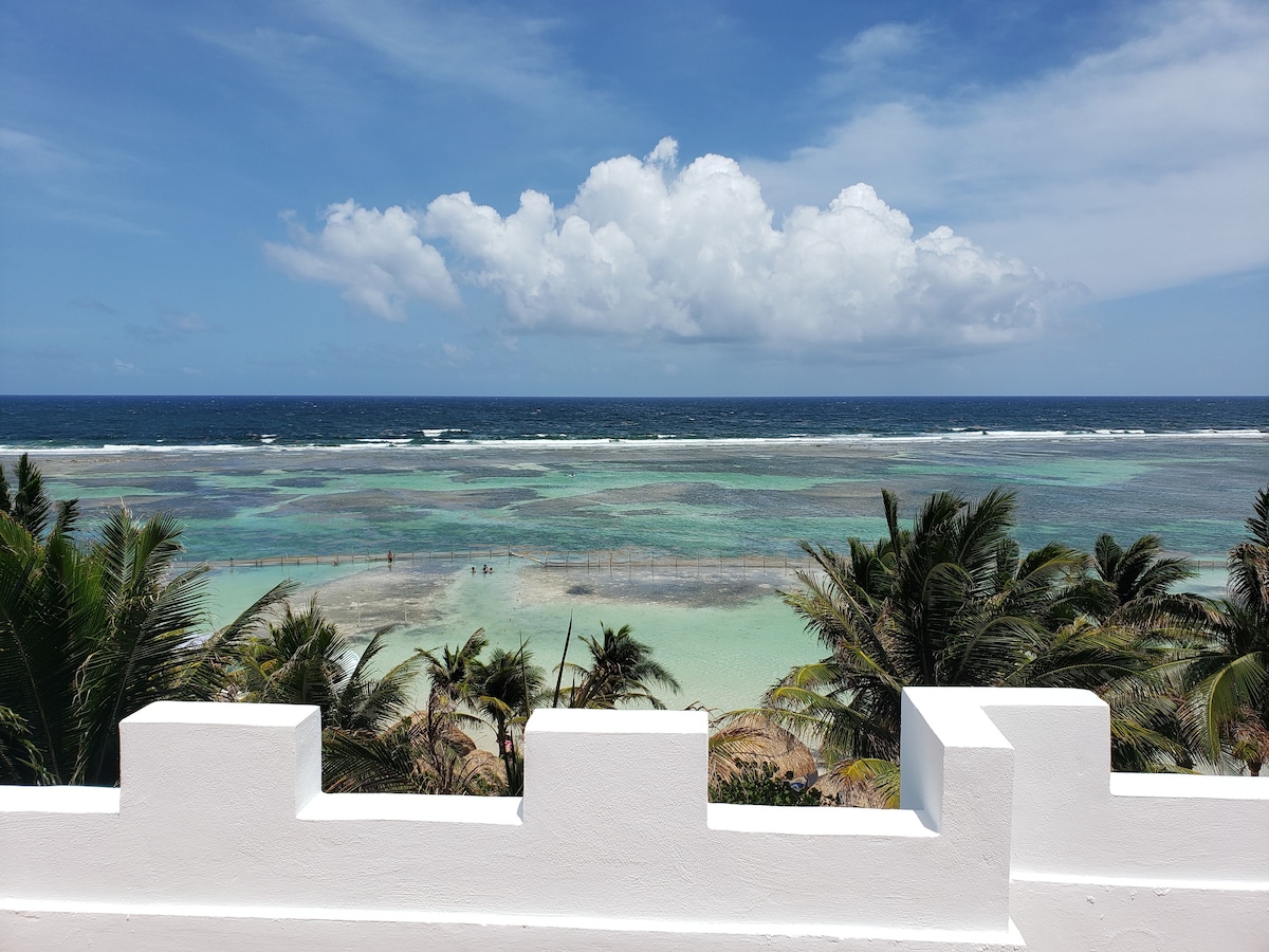 Oceanfront Penthouse Condo BEST Location Mahahual