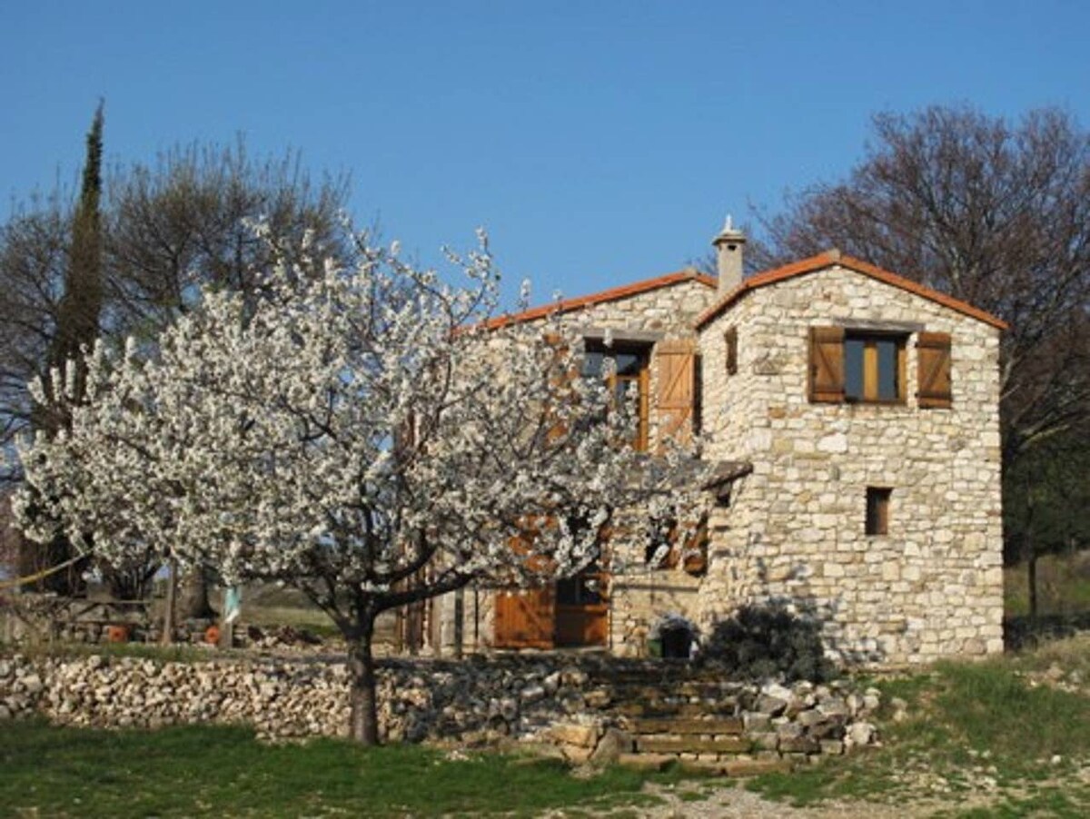Entire rural stone house with magnificent views
