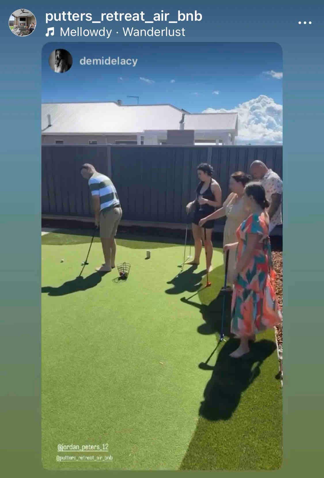 Putters retreat with its own putting green