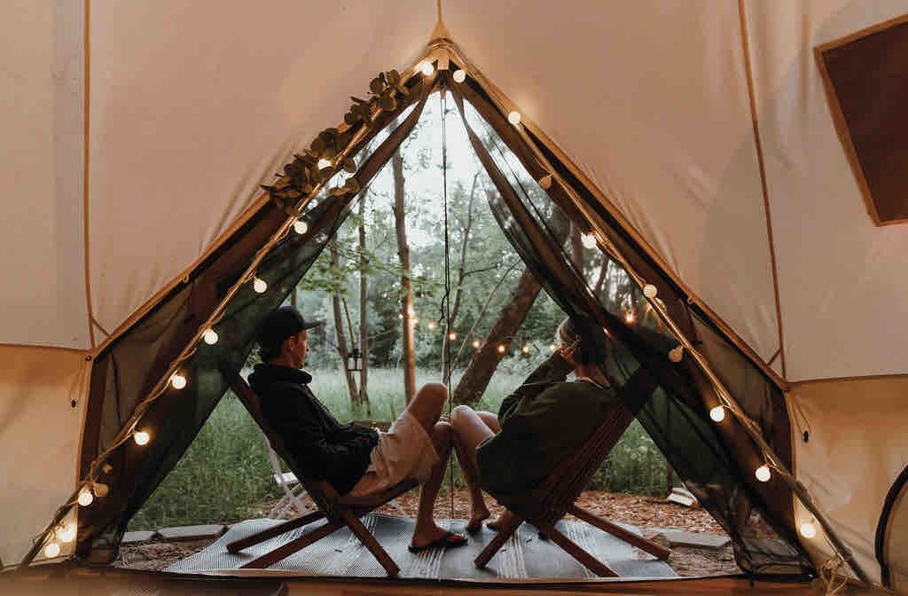 Birch Tent at The Grove Glamping