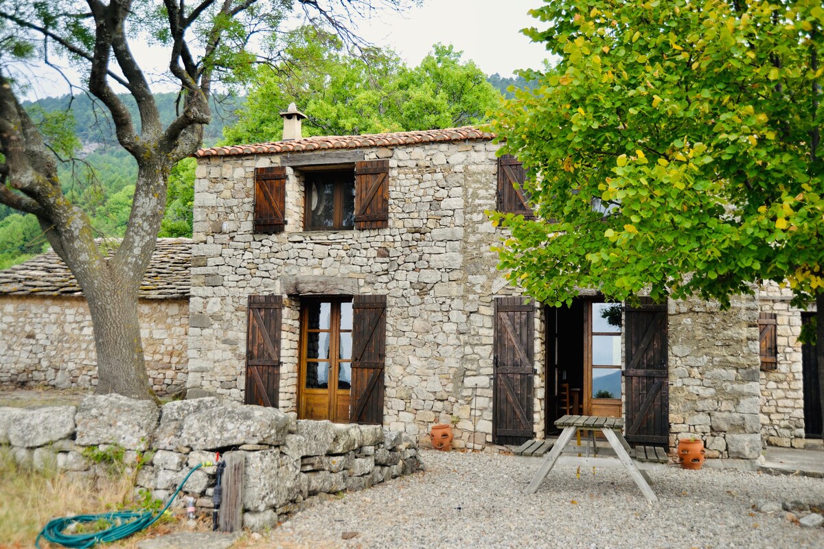 Entire rural stone house with magnificent views