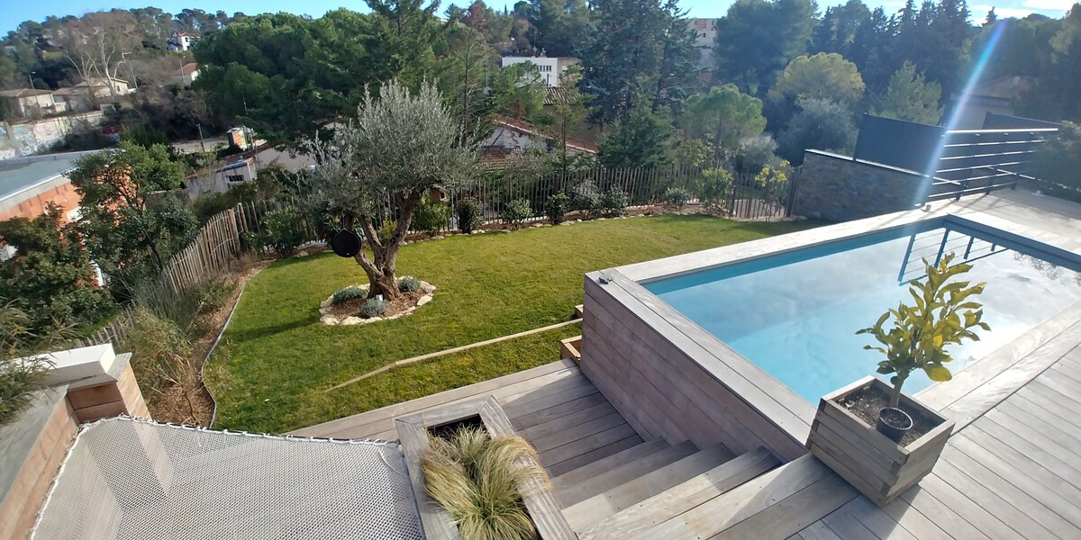 Villa avec Piscine à 20 min de la plage