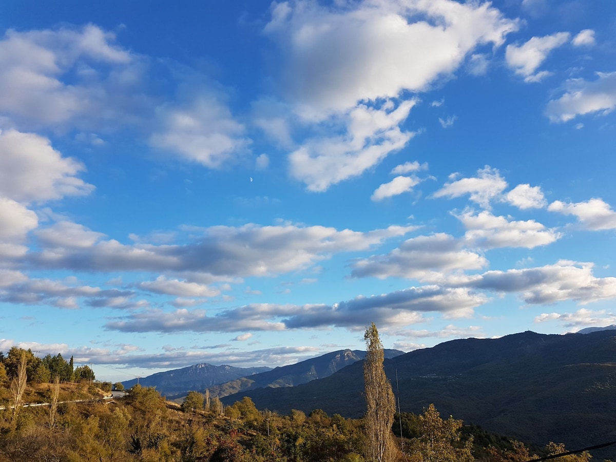 靠近Meteora-Metsovo-Ioannina-Trik的山景