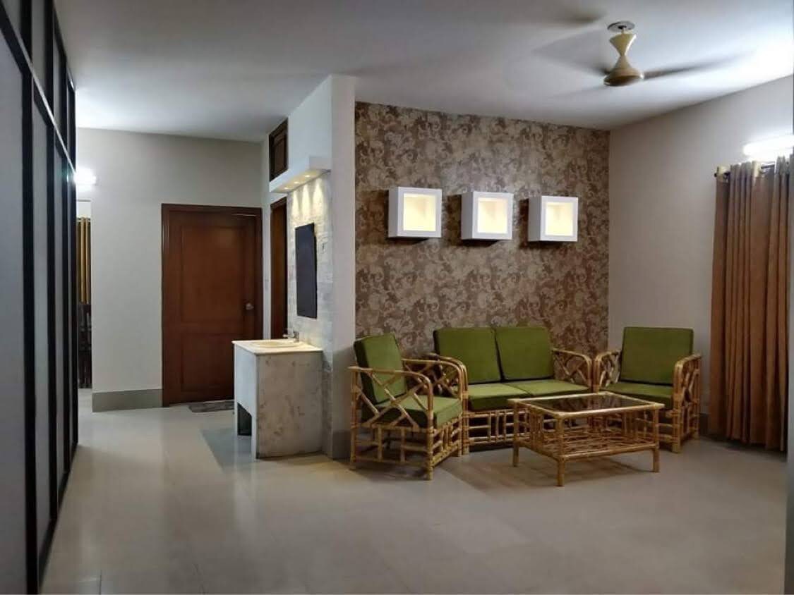 家具齐全的宽敞公寓，位于达卡。