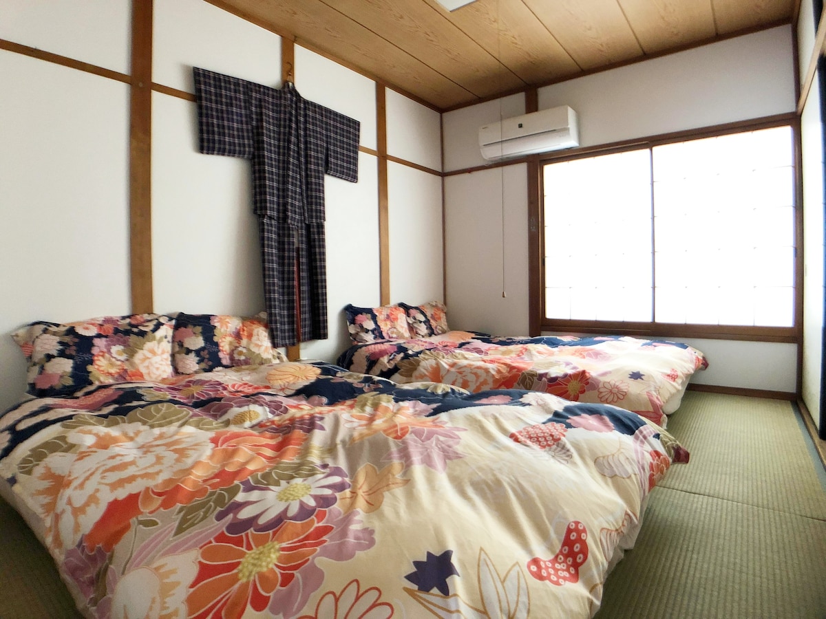 [Hirano Room for Rent B]难波、天王寺、直达巴士，您可以放松身心。