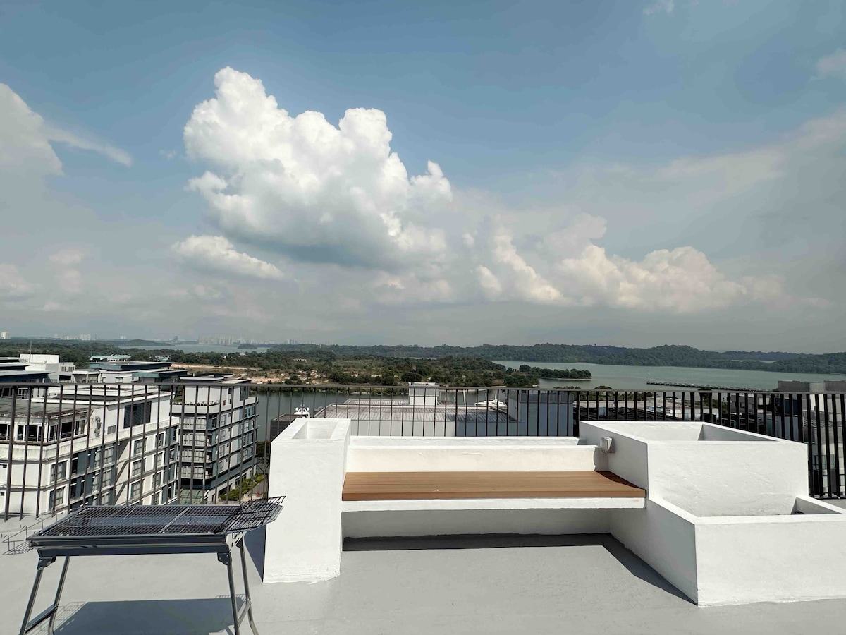 *One&Only 3BR Rooftop Penthouse | KTV Movie BBQ