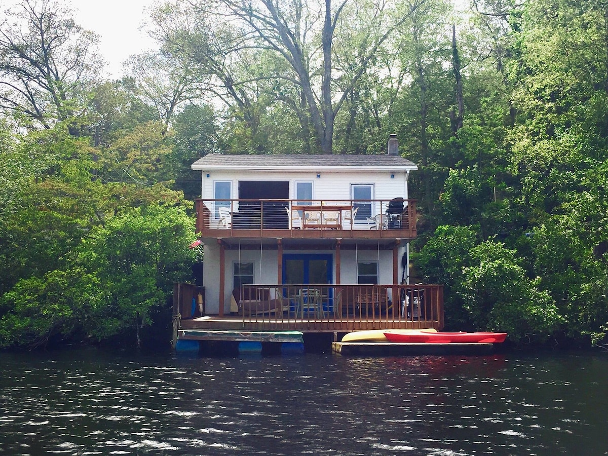 海滨乡村小屋悬挂了水面！