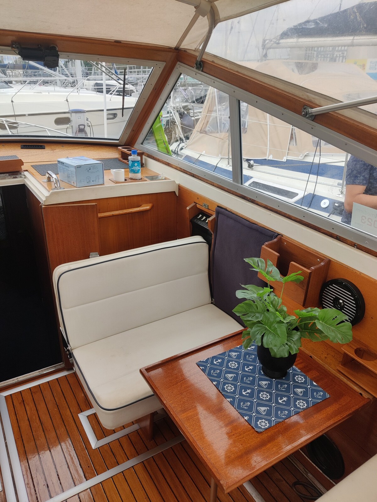 A classic romantic Scandinavian powerboat.