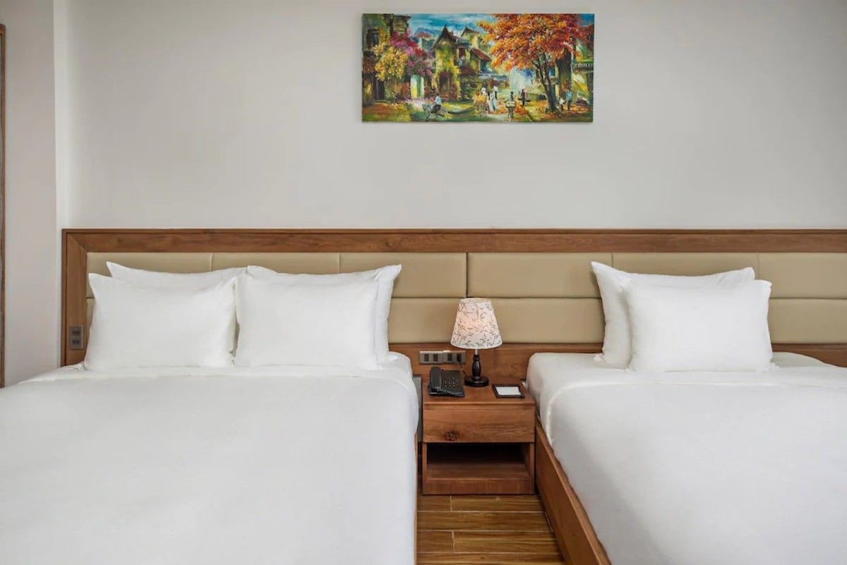 房间有2张街景床-阿利西亚海滩酒店