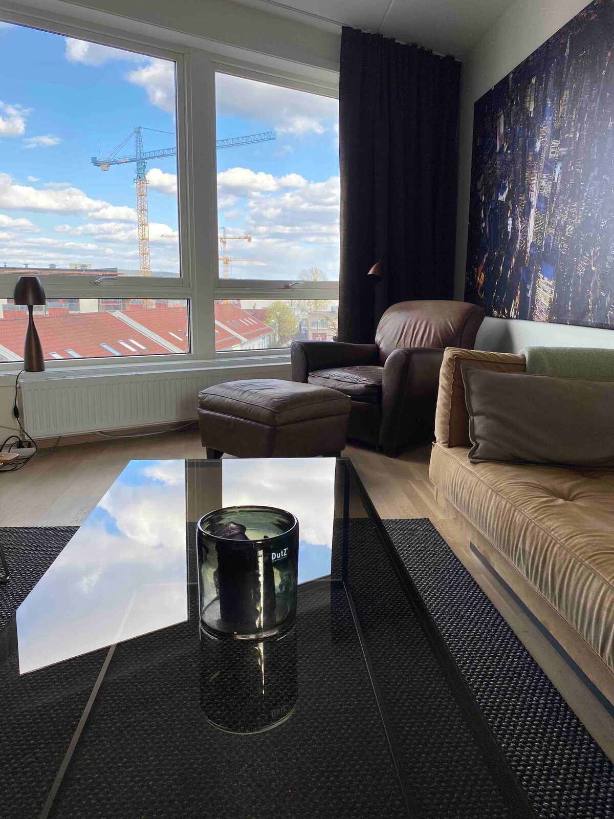 位于利勒斯特伦（ Lillestrøm ）中心的大气设计公寓