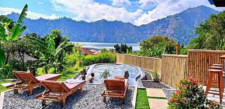 带天然温泉的巴厘岛小屋别墅