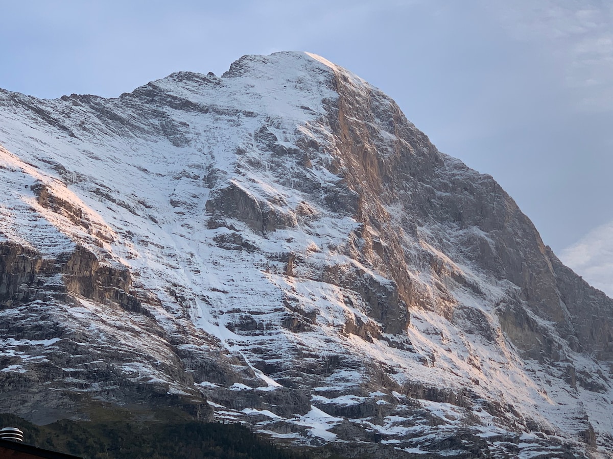 Grindelwald Superb Eiger景观和欧洲顶级景点