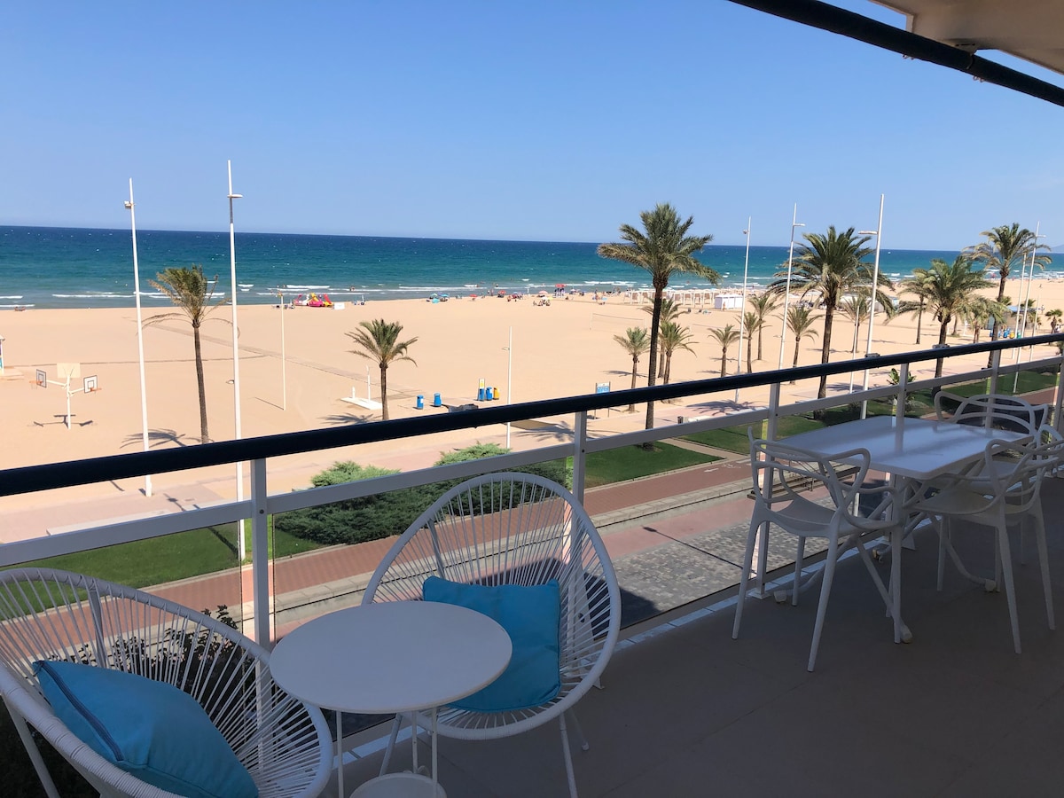 Gandia Playa  terrasse vue sur la mer