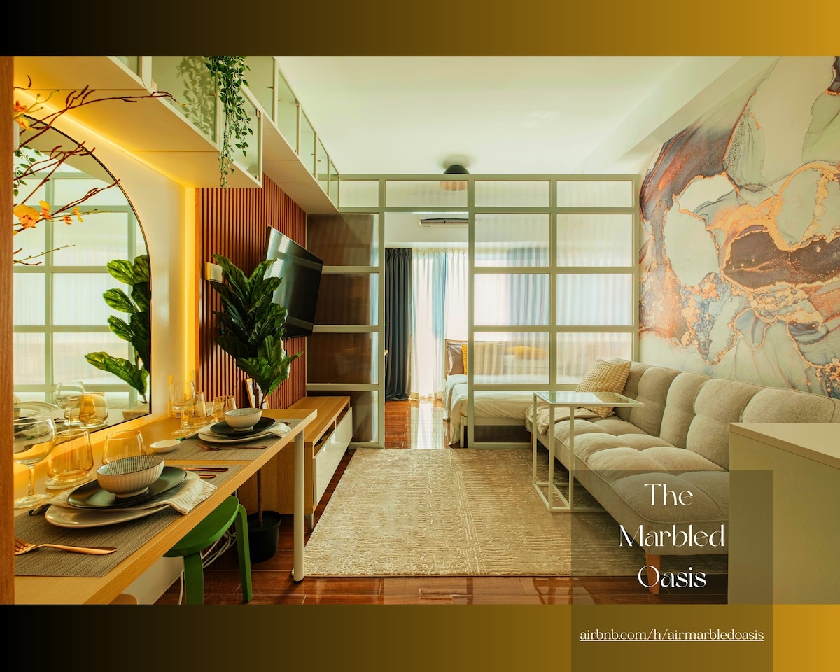 The Marbled Oasis Air Makati | Balcony | Netflix