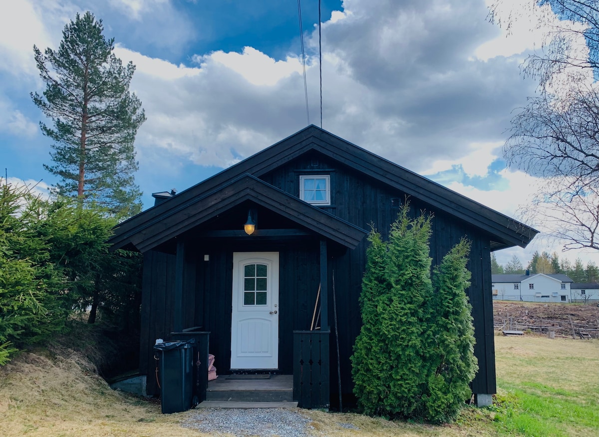 Solrik hytte med fibernett og gode turmuligheter