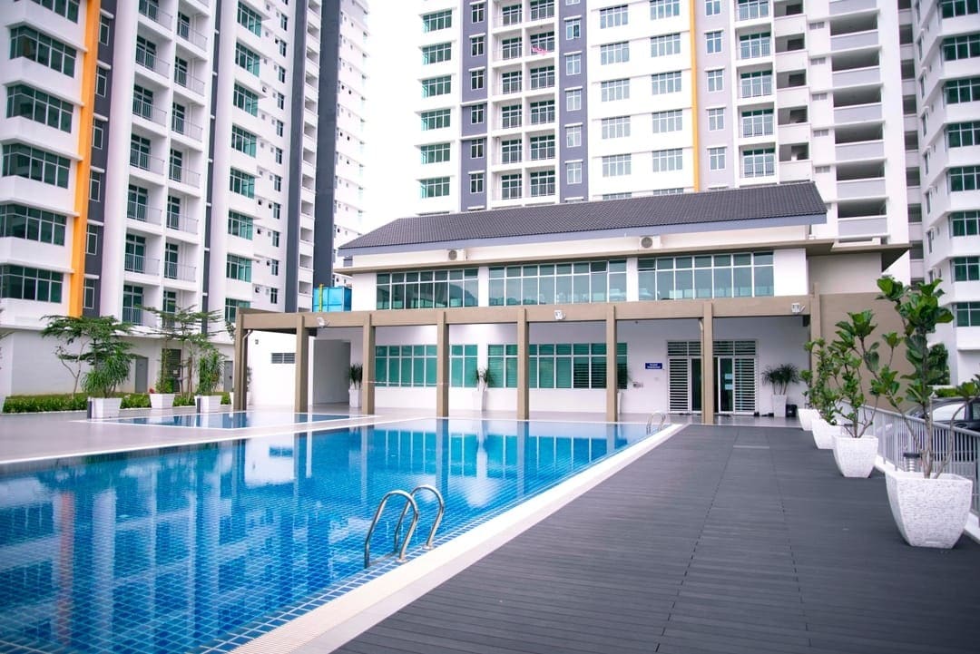 Ipoh Meru 3房泳池景观公寓，靠近PLUS高速公路