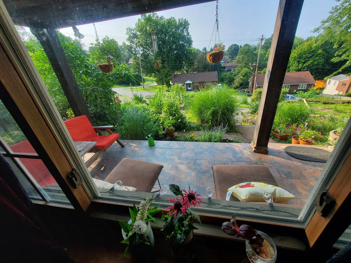 peaceful private room &bathroom with patio