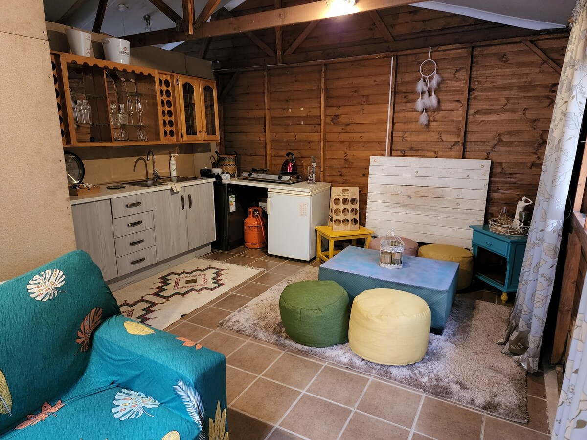波希米亚风格的单卧室木屋