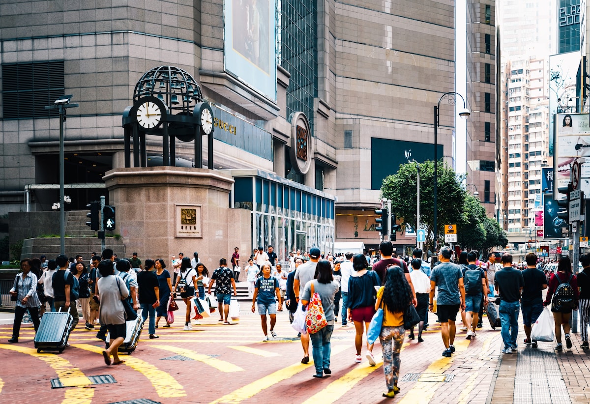 香港市中心W/D花园景观单间公寓。