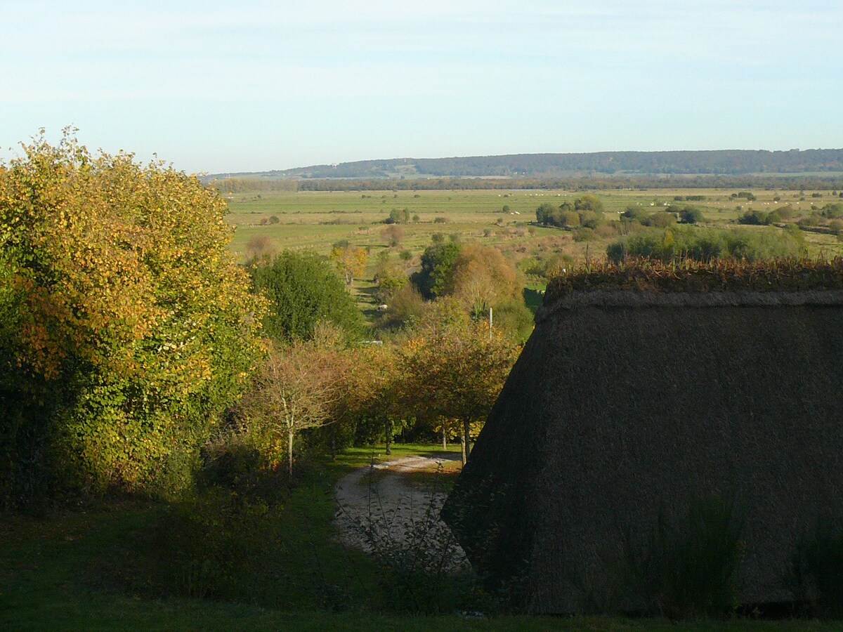 Chaumière. Honfleur 20公里。恒温泳池