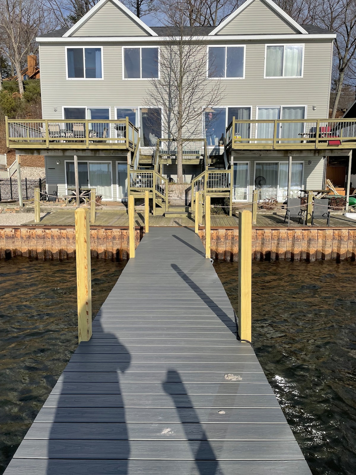 Waterfront Pentwater Lake Townhouse