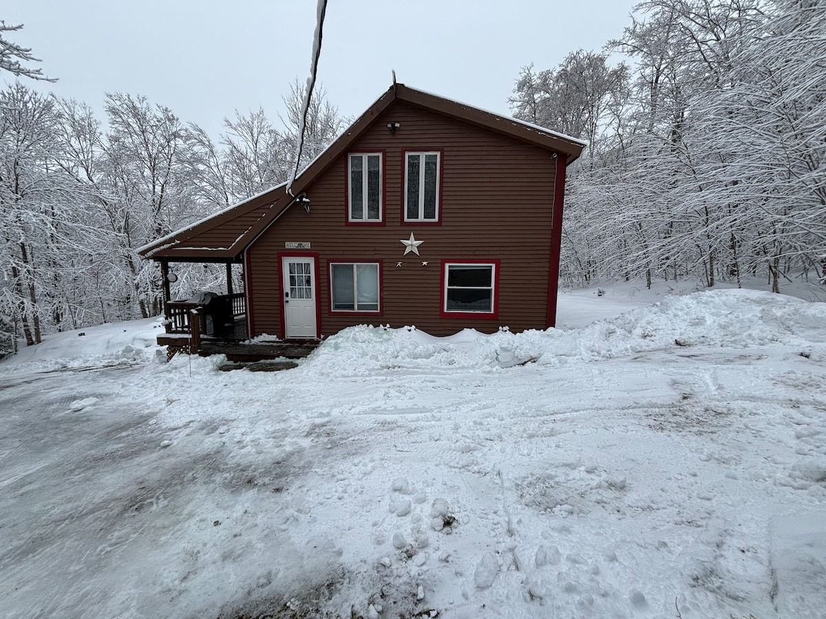 Cozy Cabin & Fun-Filled Barn *VAST access* Mt snow