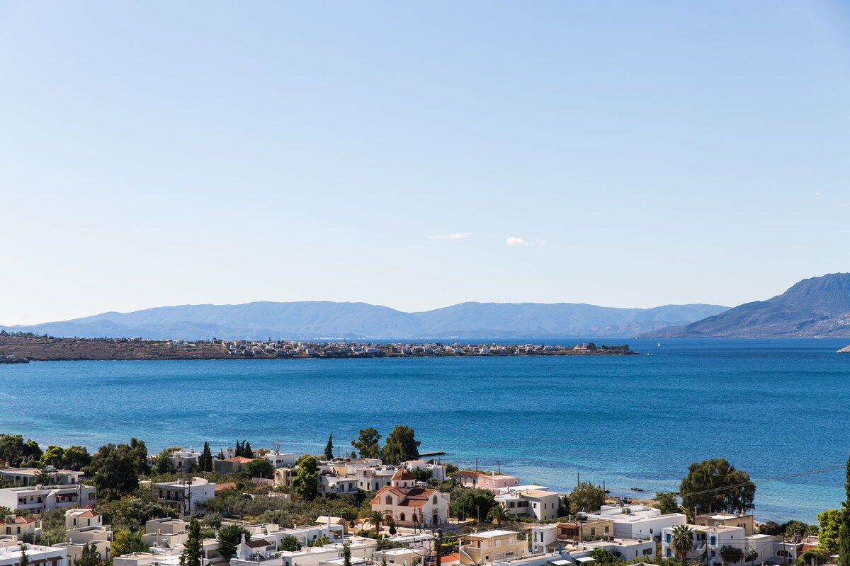 Villa Euphoria in Aegina, Marathon Bay