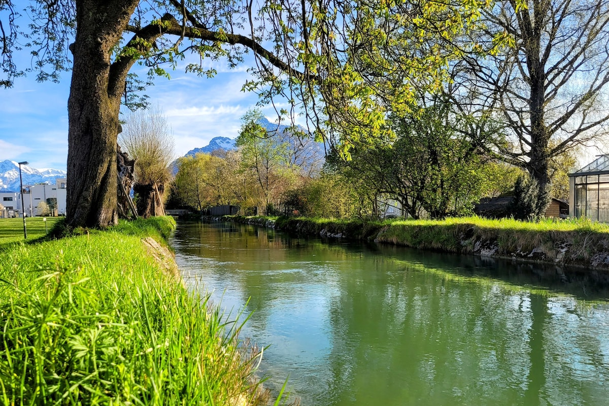 Nature & City: Apartment by the river