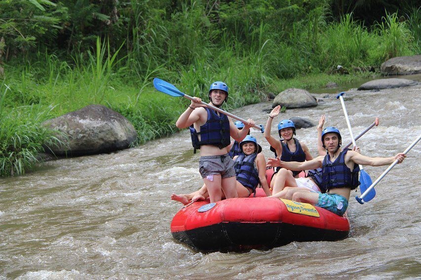 Bali rafting Ayung river side adventure trip bali