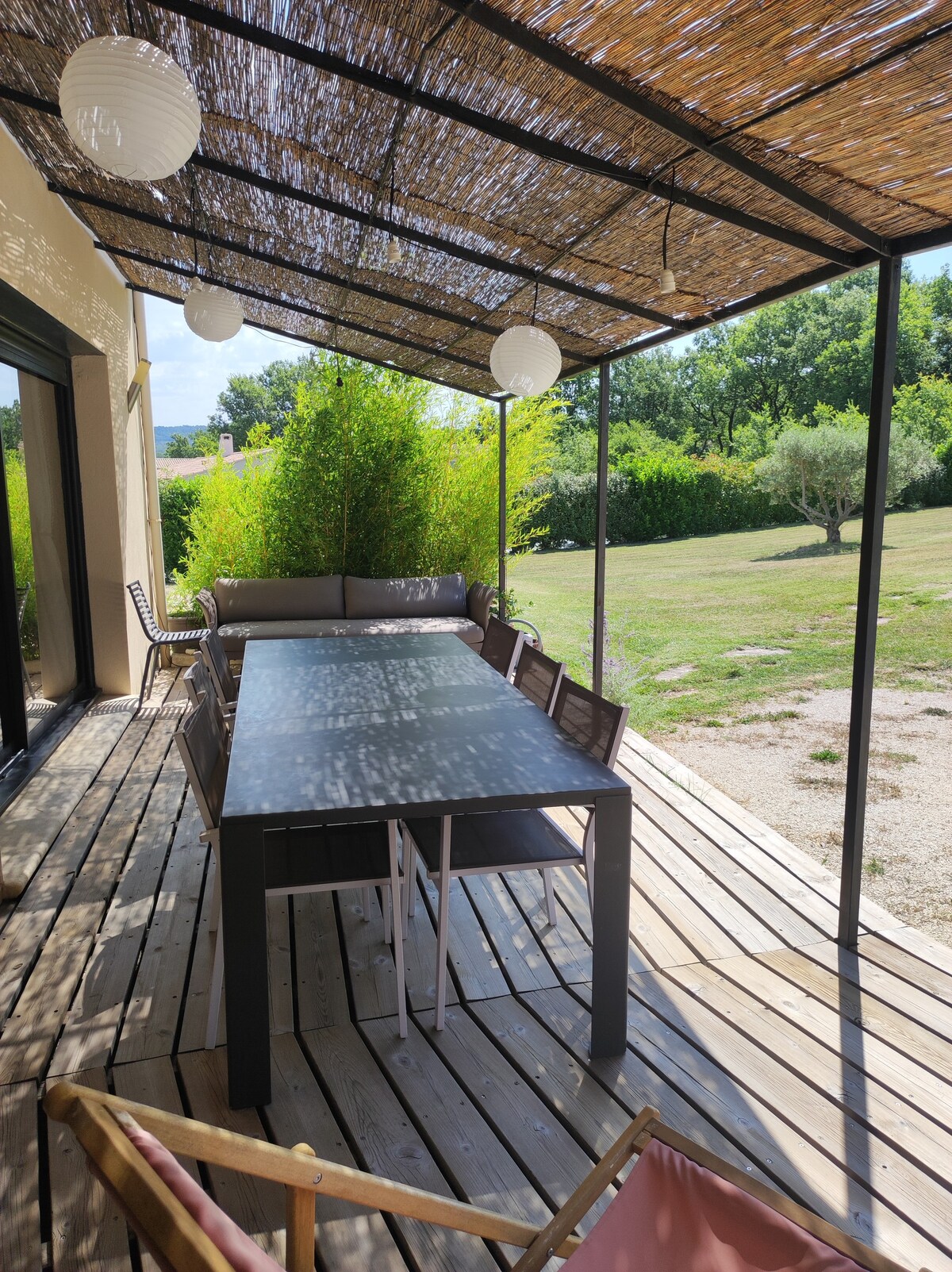 Villa avec piscine 8 personnes vue Mont Ventoux