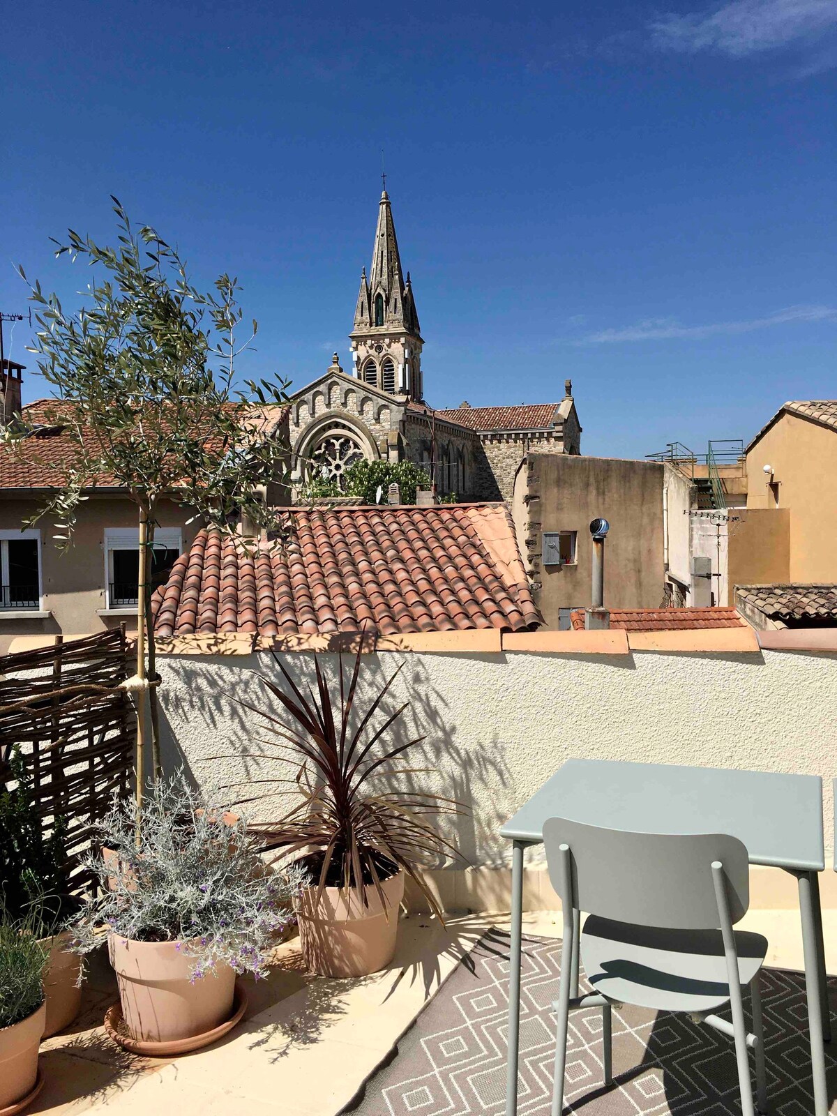 Maison de village en Provence avec toit terrasse