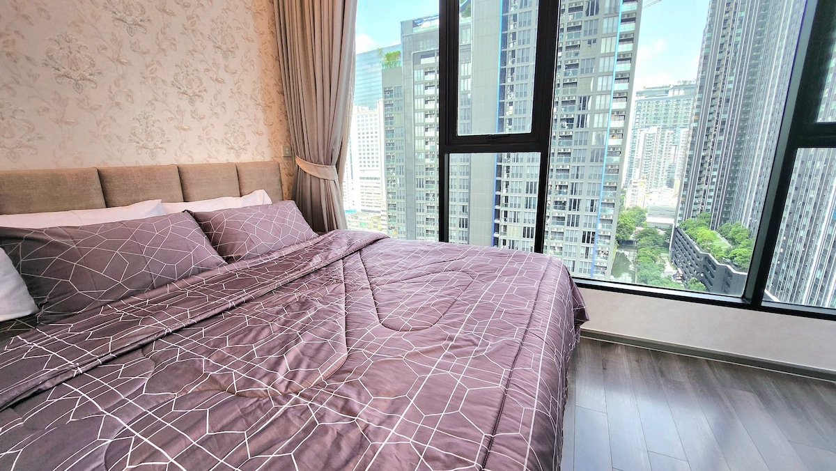 Cozy Penthouse 20min BKK DMK MRT/JoddFairs