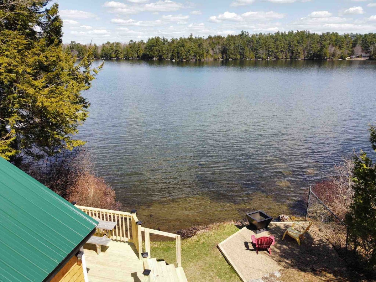 Lakeside camp near Acadia National Park