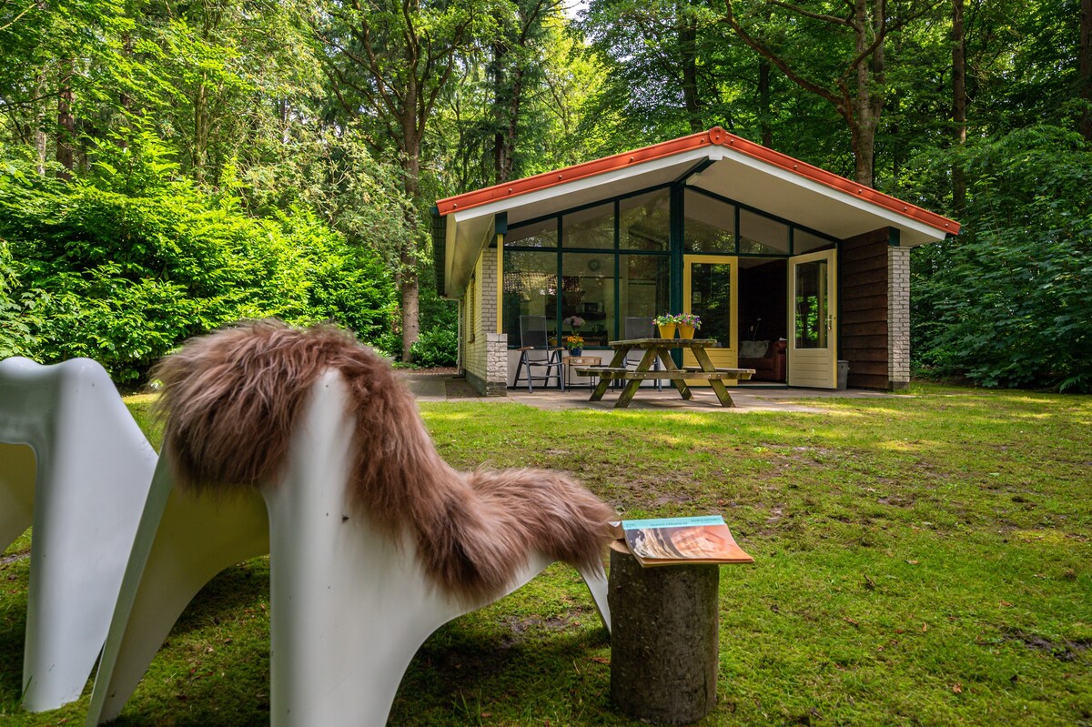 Natuurhuisje verscholen in het bos van Oudemirdum