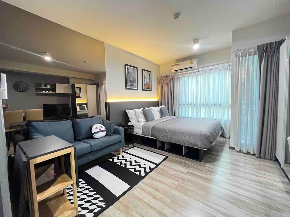 Stylish Studio Near Jatujak Market, BTS,MRT,BigC