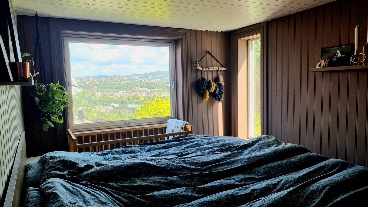 Wooden House Overlooking Trondheim Fjord