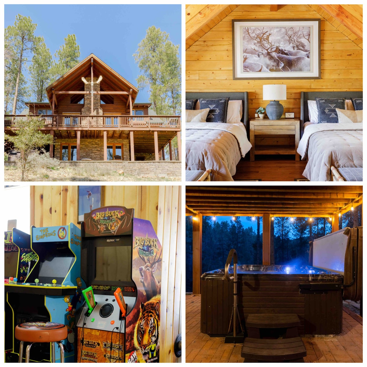 Cabin in the mountains! Hot Tub/Arcades/Pool Table