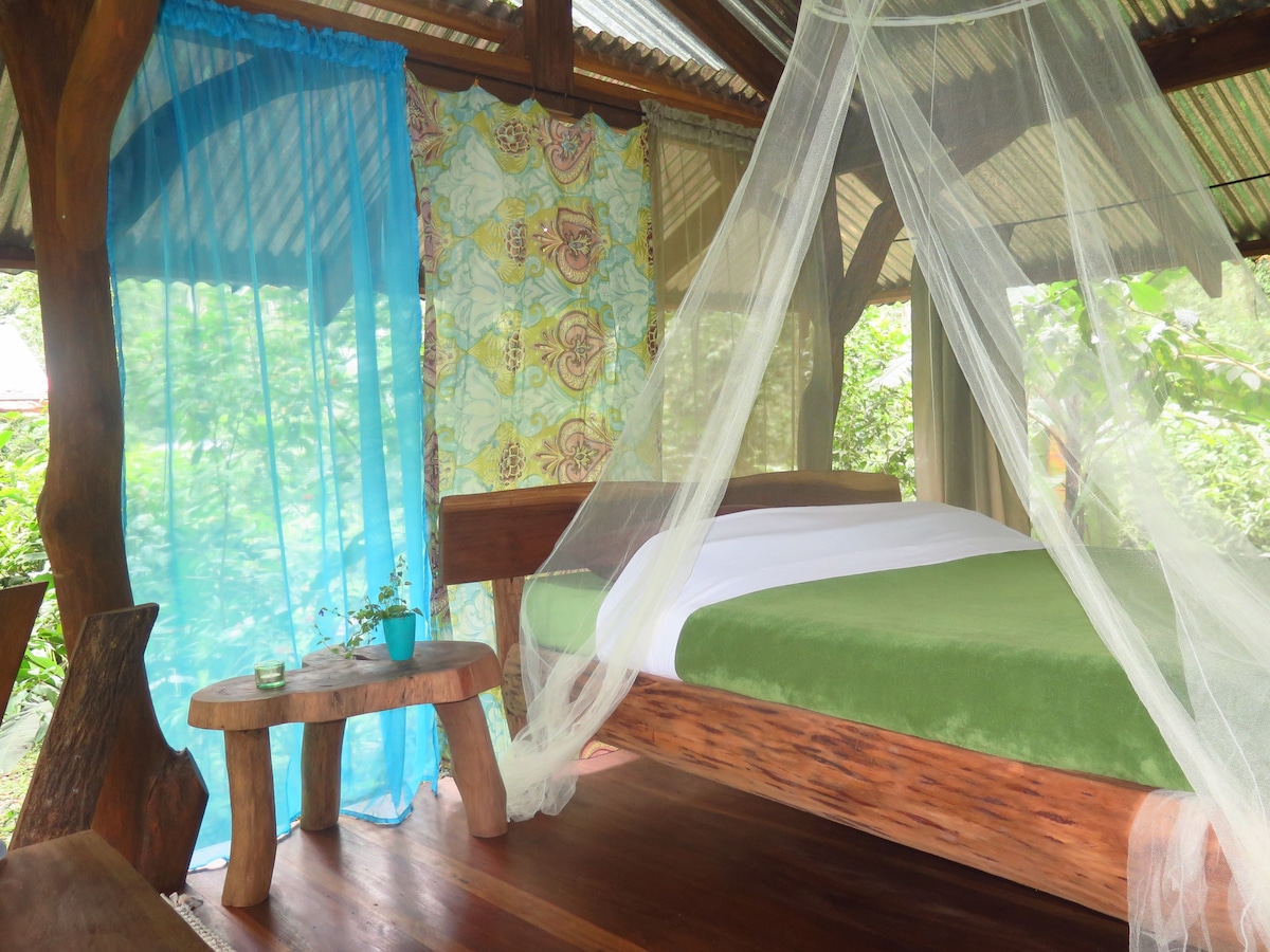 微型树屋， 360度丛林景观和早餐