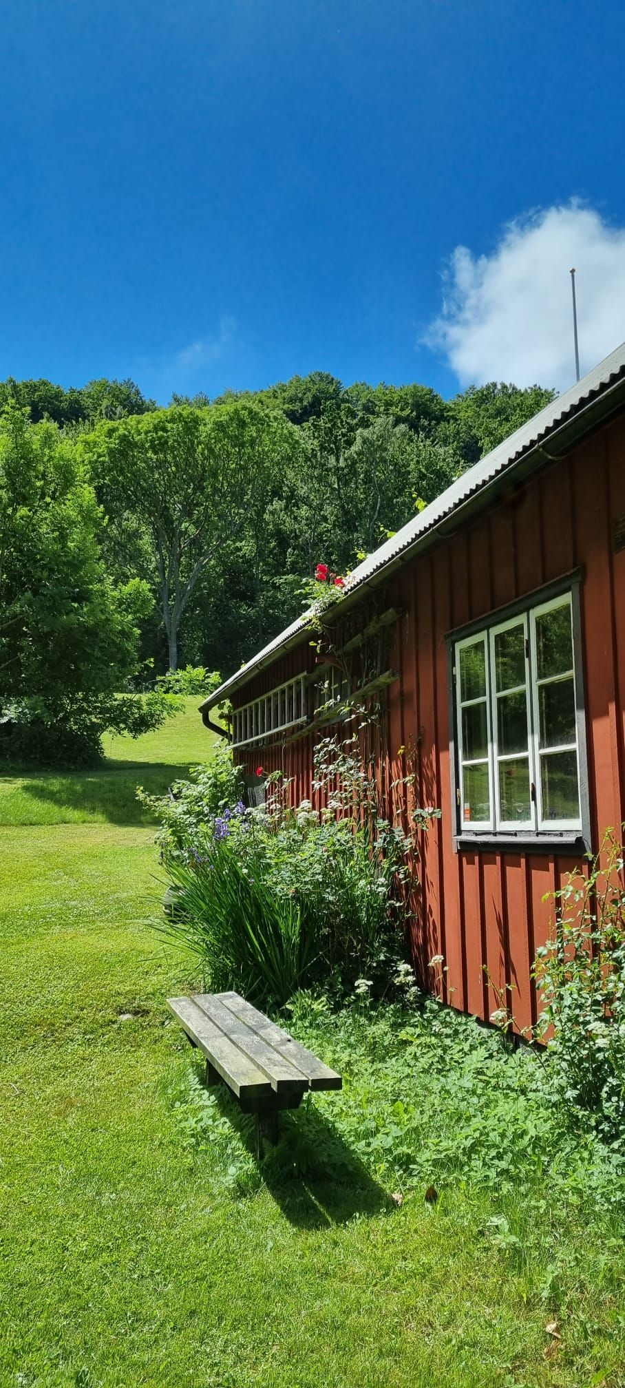 Stort hus vid havet