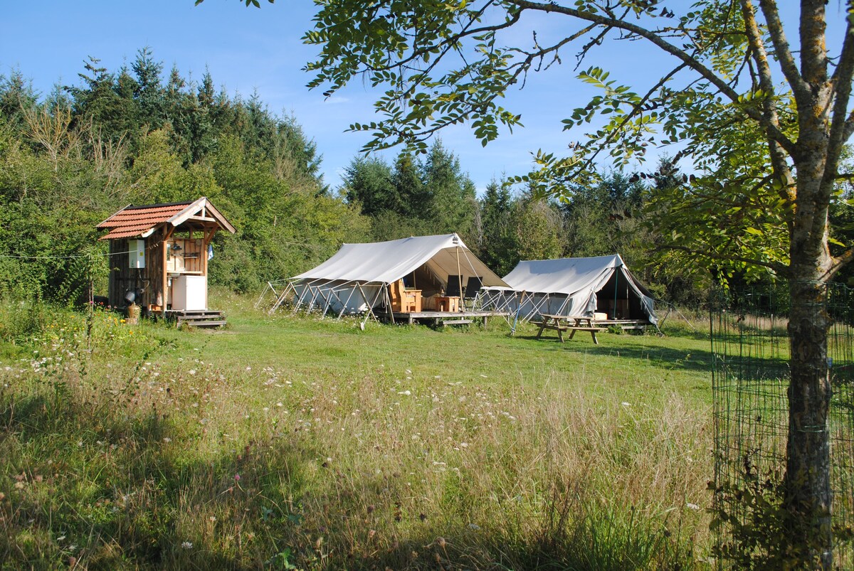 Nature et calme dans une tente Safari ou Yurte