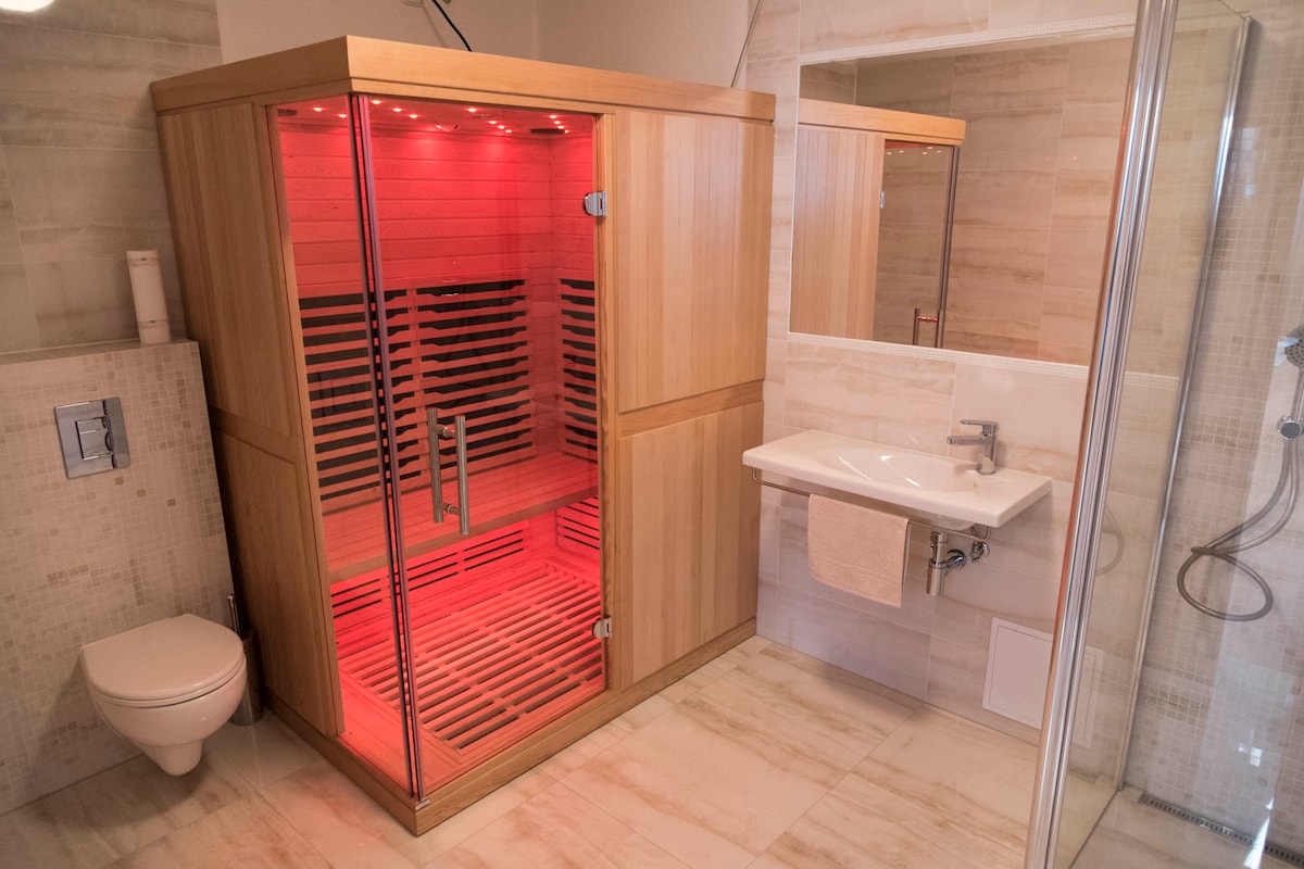 Vírivka, sauna v privátnej vile.