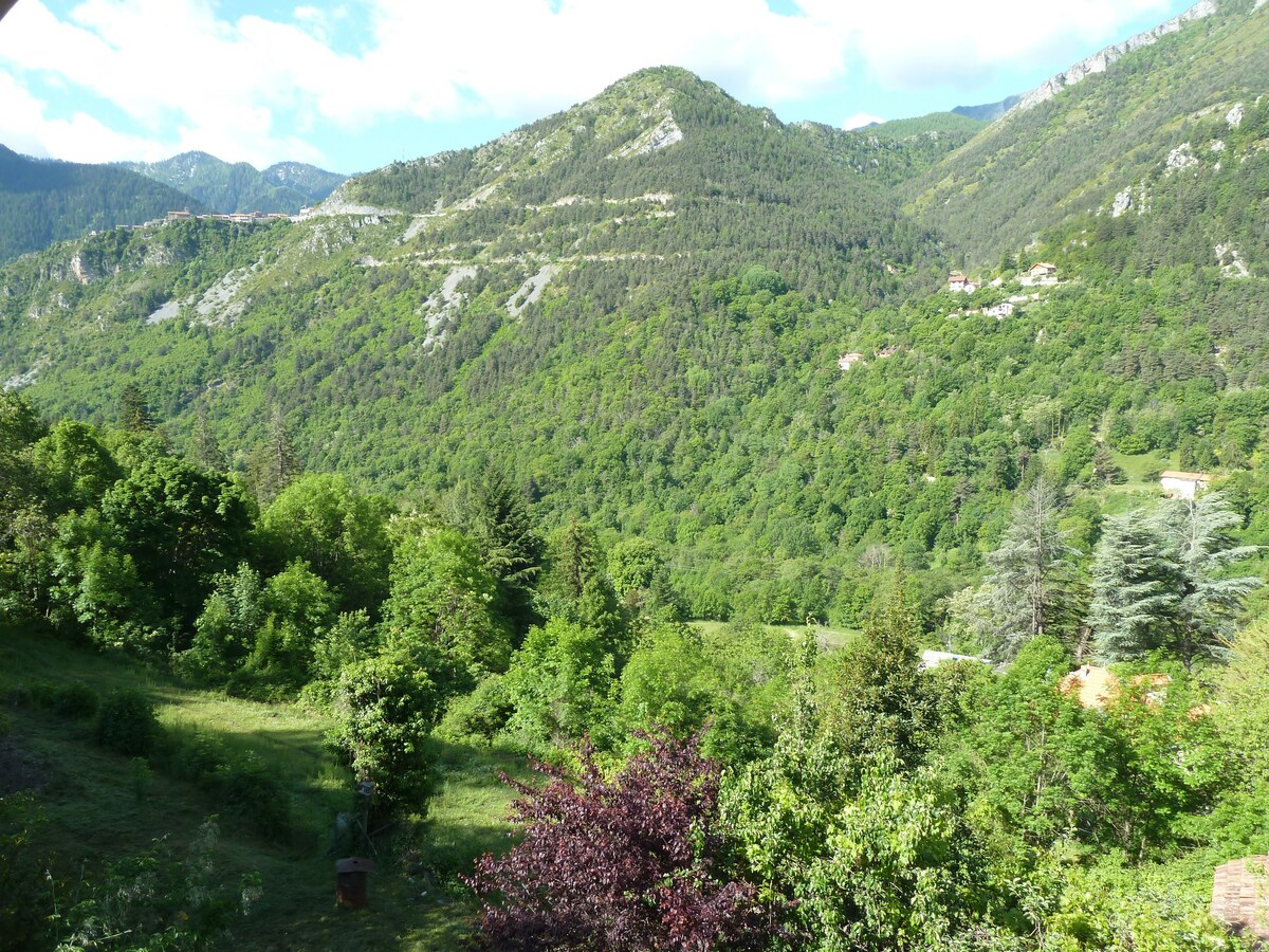 Grange cosy avec vue dans le Mercantour