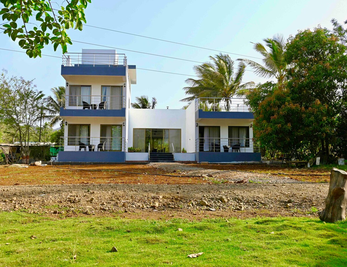 浦那（ Pune ） 3卧室别墅，可欣赏农场和湖景-潘谢特（ Panshet ）