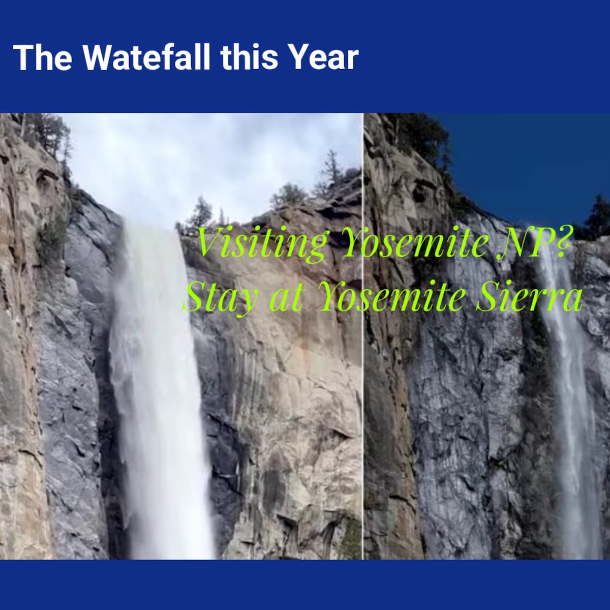 Spectacular Water Falls! Minutes to Yosemite NP!